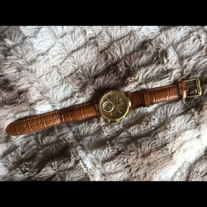 Michael Kors Sawyer Amber Sunray Dial Ladies Watch